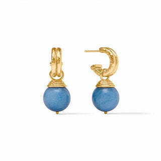 Bonbon Hoop & charm Earring - Aqua Aura