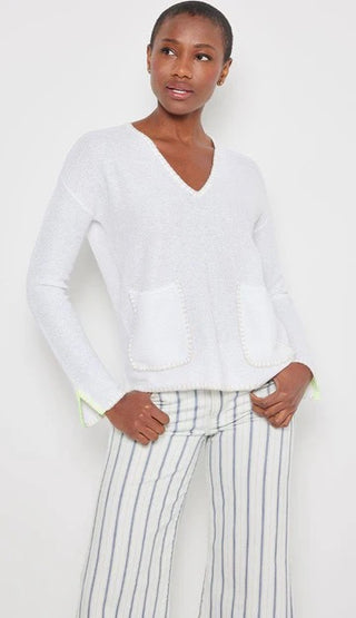 Beach Lover Sweater - White
