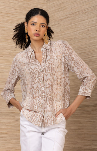 Rosalina Shirt- Beige