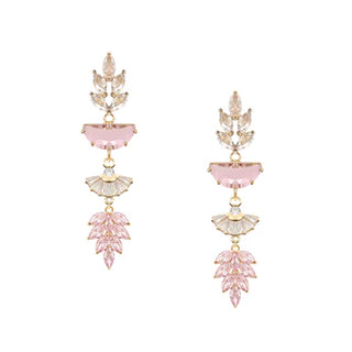 Princess Earrings - Gold & CZ