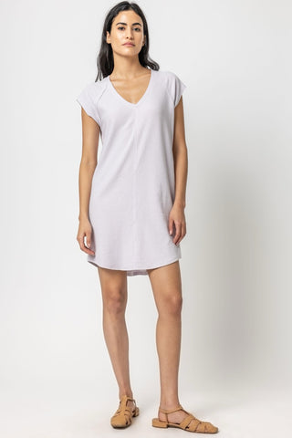 V-Neck Raglan Dress