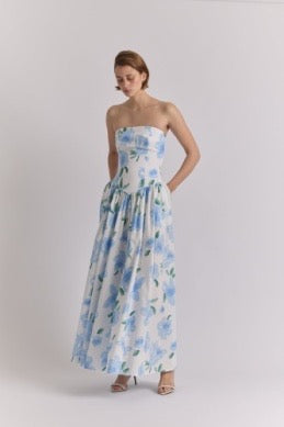 Golonddrina Dress- Peonia Blue