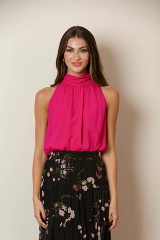 Silk Halter Neck Blouse