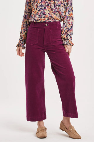 Analei Corduroy Pants - Blackberry
