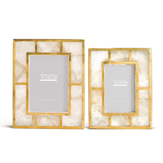 White Quartz Photo Frame Small