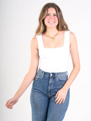 Blair Body Suit - White Ponte