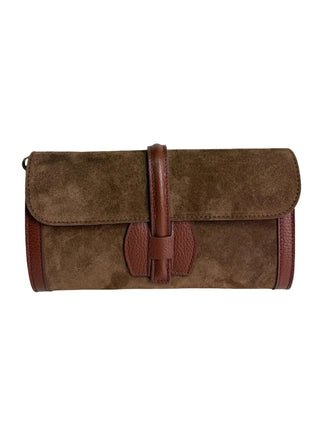 Suede Leather Clutch