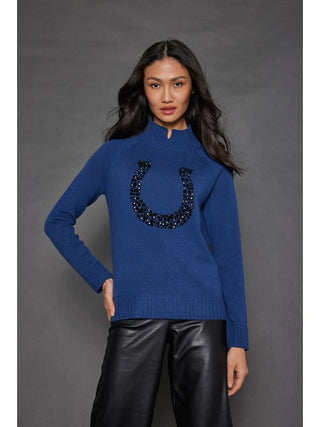 Lucky U Wool/Cashmere Sweater - Denim