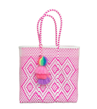 Neon Pink Cocoles Tote - Medium