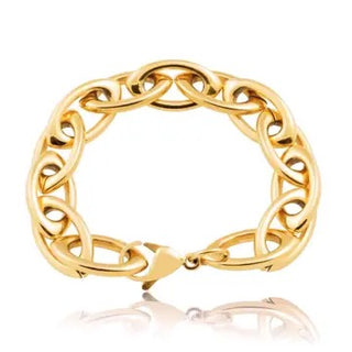 Frankie Oval Link Bracelet Gold