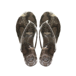Vivie Stitch Strap Flip Flop- Lizard