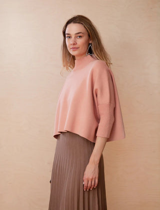 AJA Sweater- Rose Linen