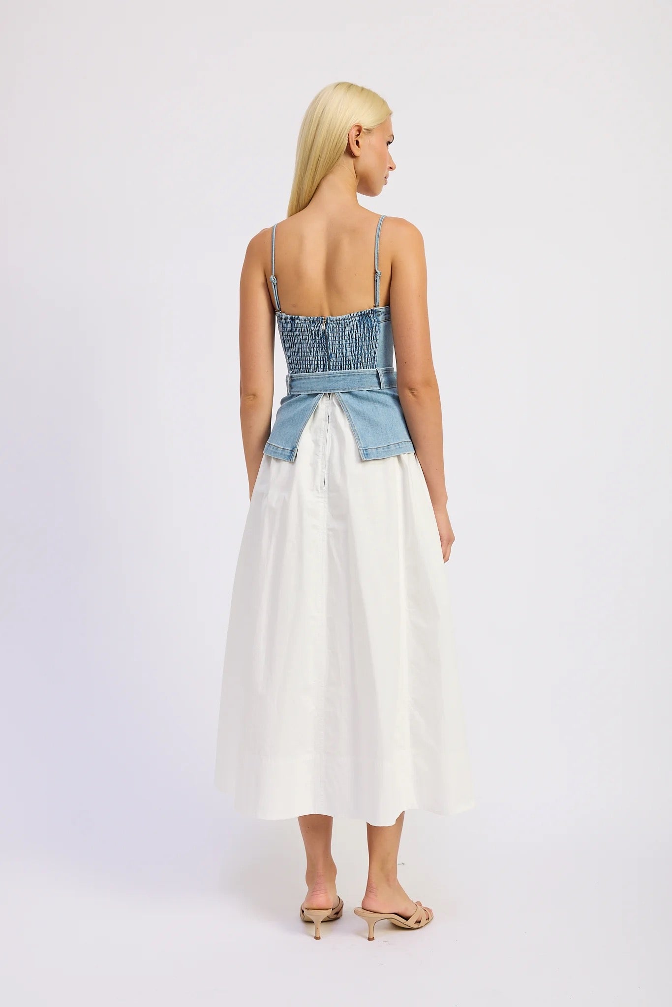 Harlow Denim Midi Dress M