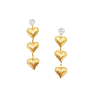 Heart of Gold Statement Studs