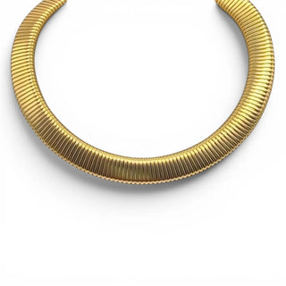 Camille Gold Plated Cobra Collar Necklace