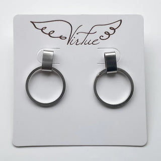 Door Knocker Hoops Silver
