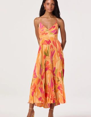 Blythe Dress - Orange Floral