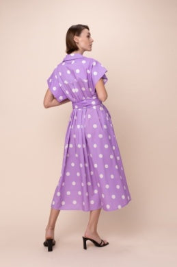 Lennon Dress - Freesia Polka Dots