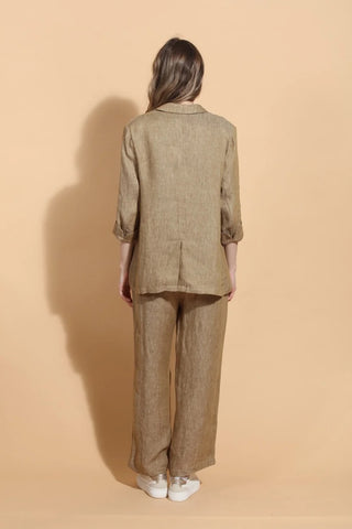 Linen Jacket- Ecru