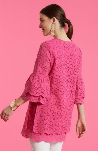 Christa Eyelet Tunic/Dress - Cabaret