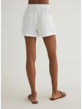 Double Pleat Short - Linen Sand