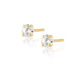 Incanto CZ Studs - 6mm - Gold