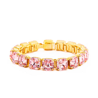 Hip To Be Square Link Bracelets Rose