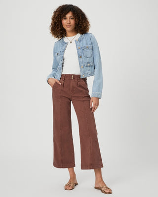 Brooklyn Crop Wide Pant- Vintage Brunette
