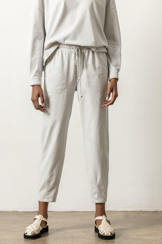 Tie Waist  Utility Pant- Fossil