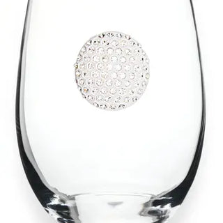 Golf Ball Stemless Glass