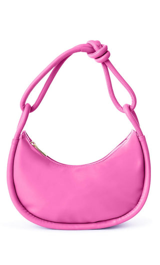 Jules Kae Luna Rope Hobo Purse - Fuchsia