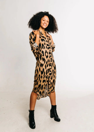 Cheetah Midi Dress