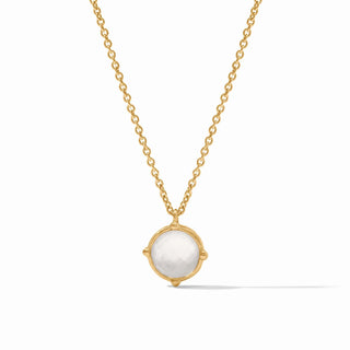 Honeybee Solitaire Necklace - Iridescent Clear Crystal