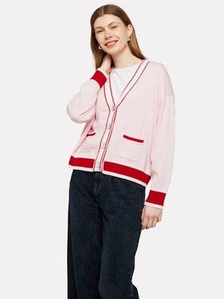 Clover Cardi - Rose Petal/Cochineal